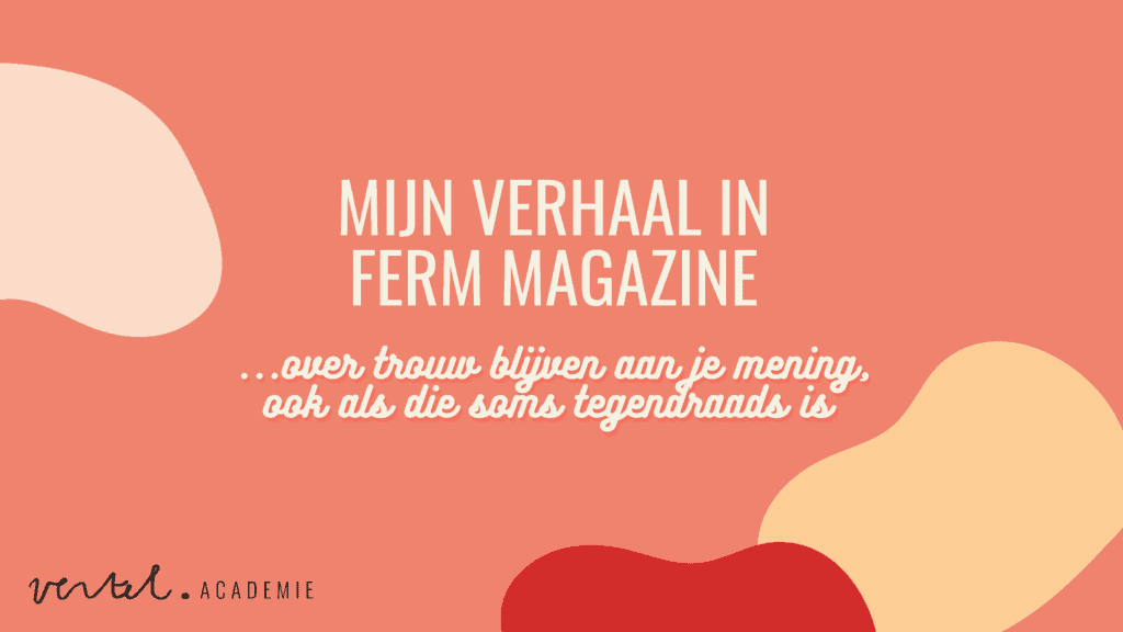 artikel Marijke Hermans in Ferm magazine